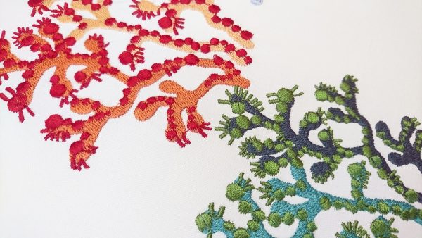 Machine Embroidery Design Ocean Corals