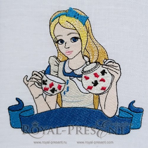 Machine Embroidery Design Alice