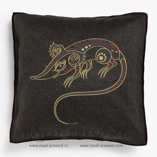 Machine Embroidery Design Rat Chinese horoscope animal sign