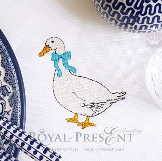 Machine Embroidery Design Czech goose