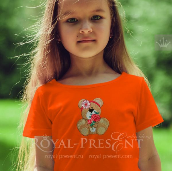 Cute Teddy Bear Machine Embroidery Design Cute Teddy Bear Machine Embroidery Design