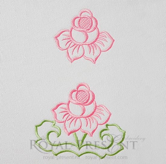 Roses Cutwork Lace machine embroidery designs
