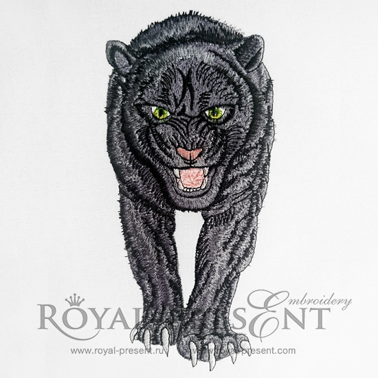 Machine Embroidery Design Black panther - 4 sizes