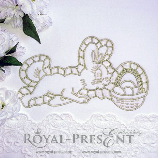 Machine Embroidery Design Easter Bunny Richelieu