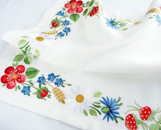 Four Estonian Floral Machine Embroidery Designs