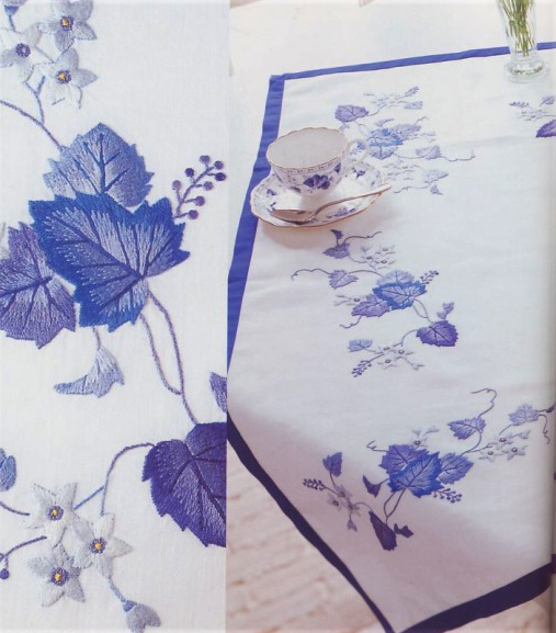 Machine Embroidery Designs Purple leaves