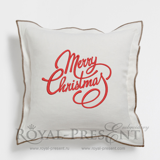 Machine Embroidery Design Merry Christmas