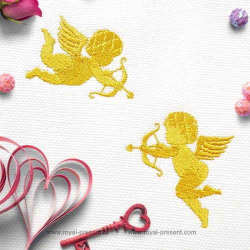 Cupids Silhouettes Machine Embroidery Designs