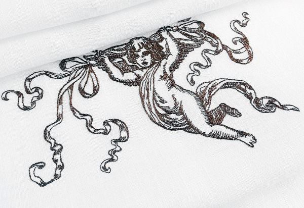 Machine Embroidery Designs Line Art Angel