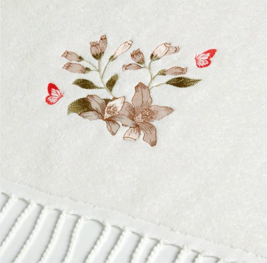 Machine Embroidery Design Lilies and butterflies