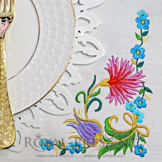Machine Embroidery Design Ottoman ornament