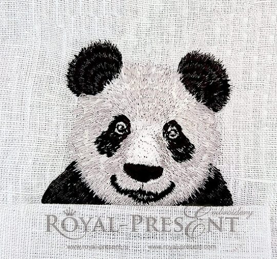Machine Embroidery Design Pocket Panda