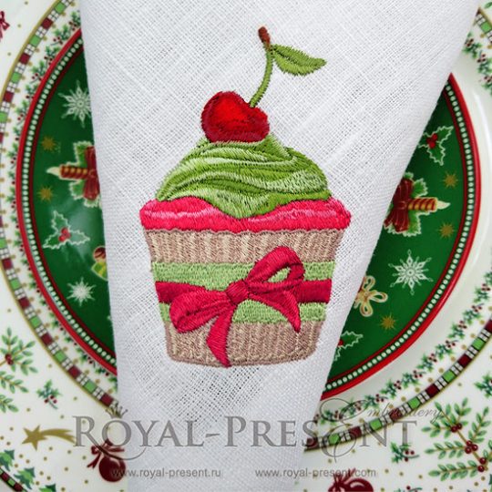 Machine Embroidery Design Christmas dessert