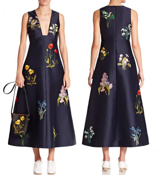 Set of 9 Machine Embroidery Designs - Beautiful flowers like Stella McCartney made