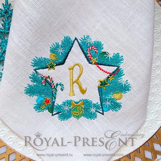 Machine Embroidery Design Christmas Star