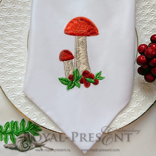 Free Mushrooms Machine Embroidery Design