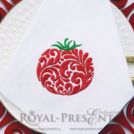 Machine Embroidery Design Ornate tomato