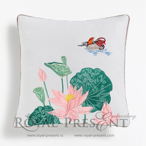 Machine Embroidery Design Mandarin duck