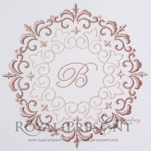 Machine Embroidery Design in Eastern style - 4 sizes