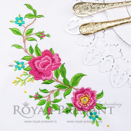 Machine Embroidery Designs - A Rose is a Rose Set