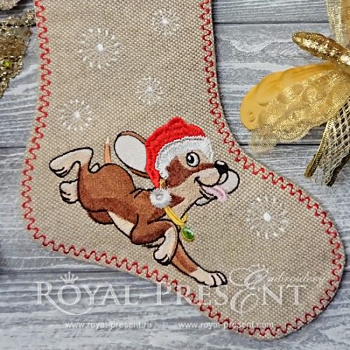 Machine Embroidery Designs Christmas fun Puppy