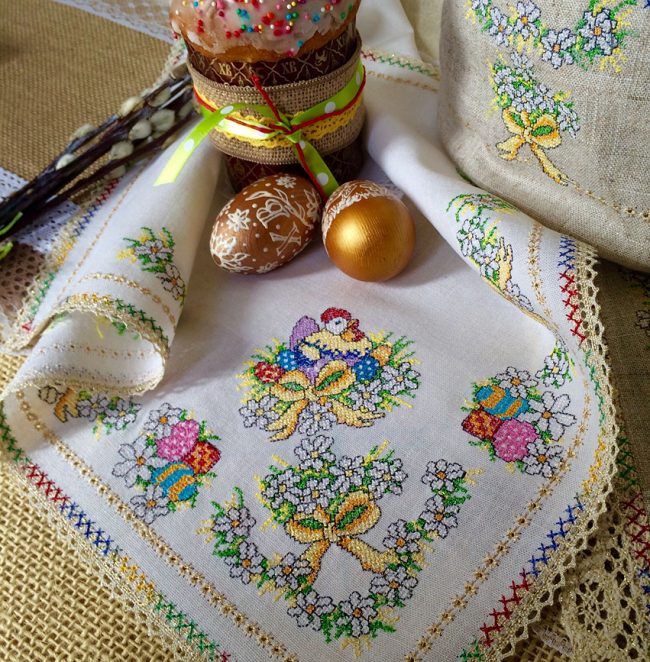 Cross-stitch Machine Embroidery Designs Easter set