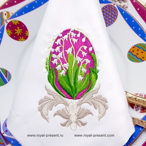 Faberge Egg Embroidery Design - 3 sizes