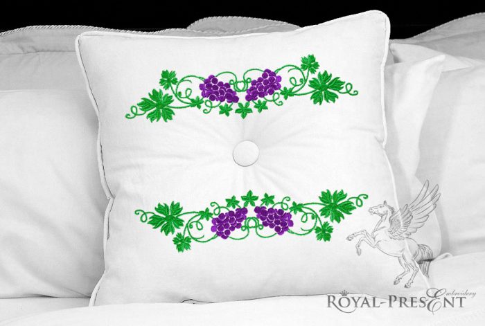 Grapes Digital Embroidery Pattern