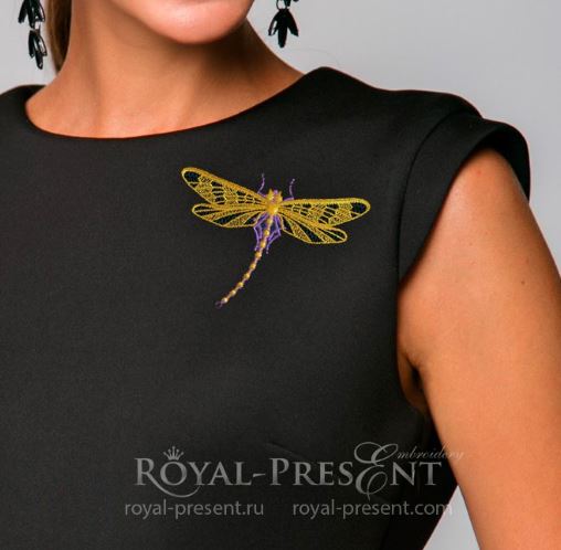 Machine Embroidery Design Dragonfly