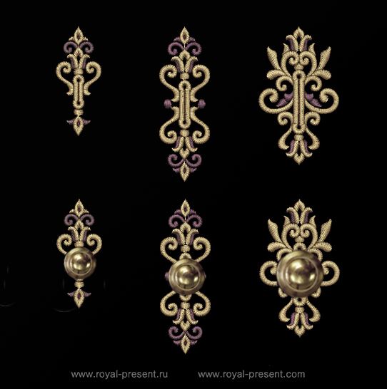 Set of buttonholes Machine Embroidery Designs