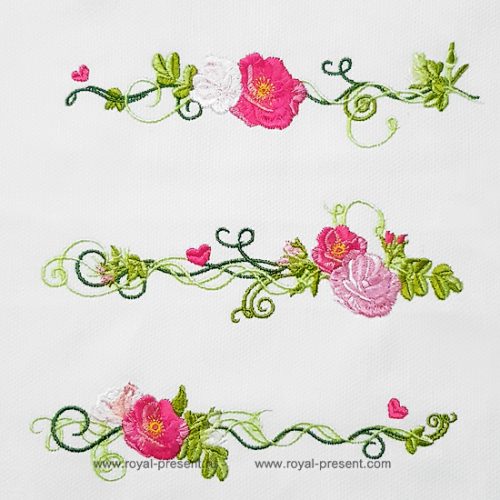 Machine Embroidery Designs Wild Roses