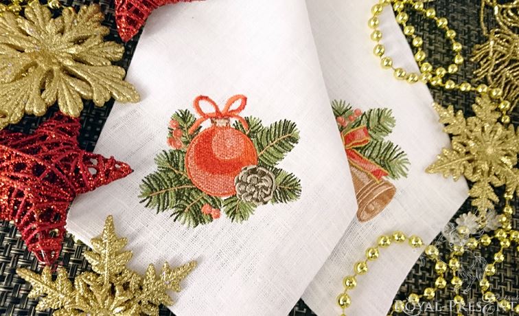 Machine Embroidery Design Vintage Christmas ball - 2 sizes