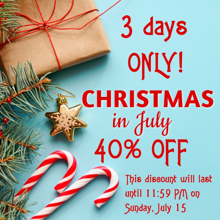 40% off our Christmas embroidery designs