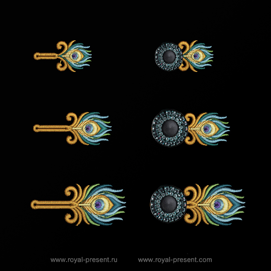 Buttonholes Machine Embroidery Designs Feather