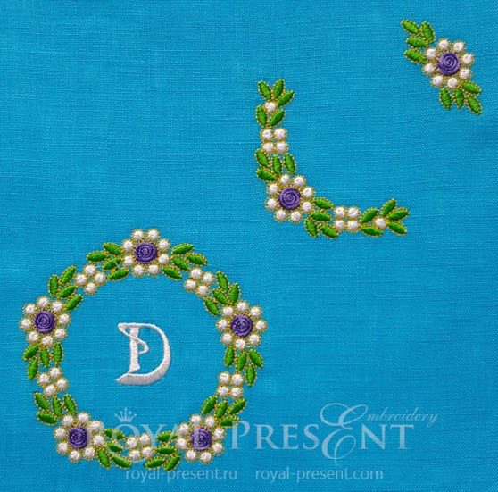 Floral Emerald Machine Embroidery Designs Pack