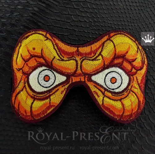 Halloween Sleep Mask Machine Embroidery Design