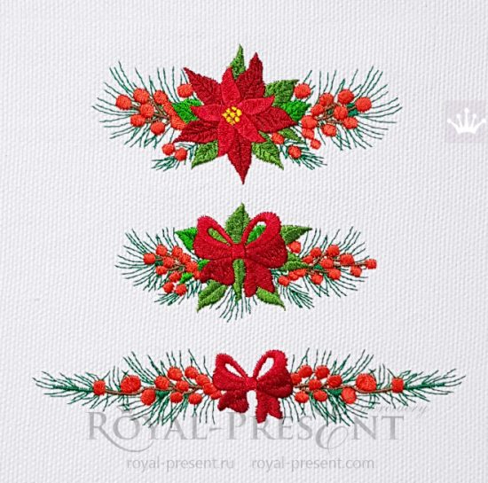Christmas Borders Machine Embroidery Designs
