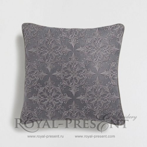 Grey Quilt Block Machine Embroidery Design