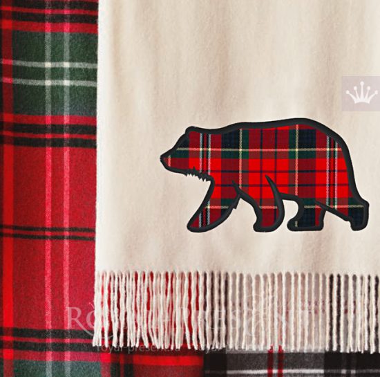 Applique Machine Embroidery Design Wild Bear