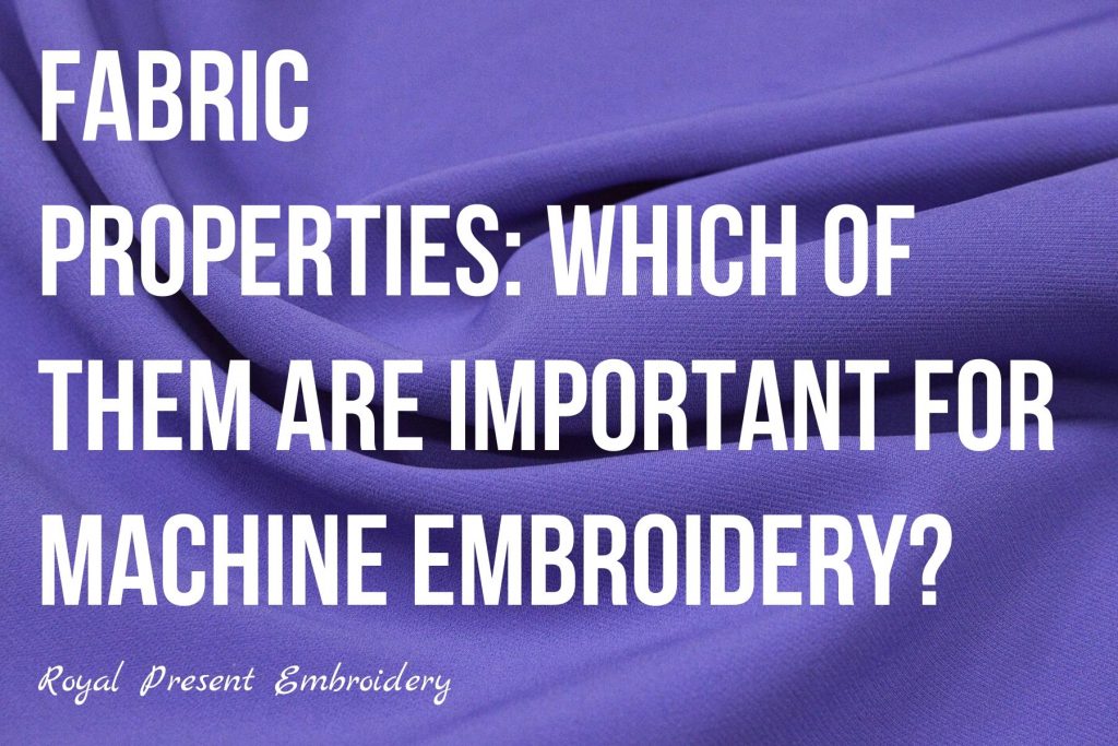 which of them are important for machine embroidery