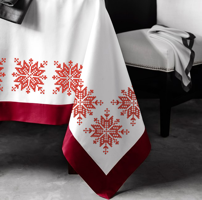 Norwegian Snowflake Cross-stitch Machine Embroidery Design