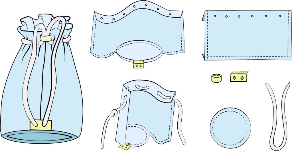 Drawstring shopping bag