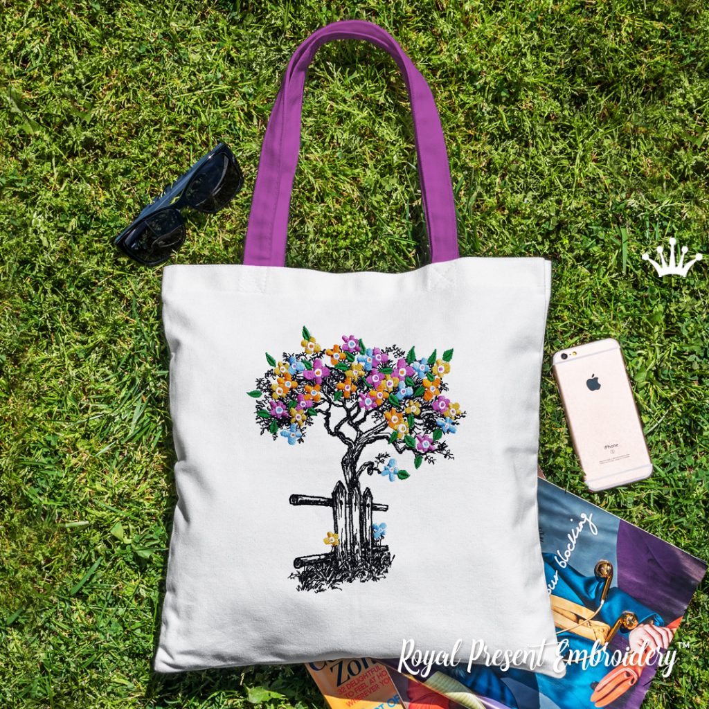 Spring Tree Machine embroidery design - 5 sizes