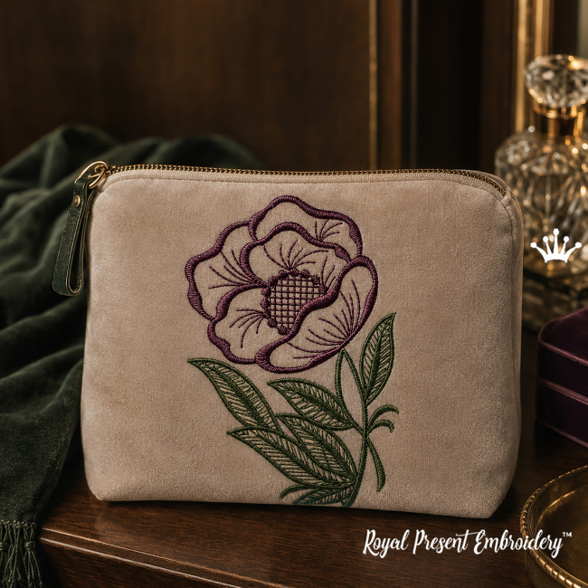 Floral Free Machine Embroidery Design
