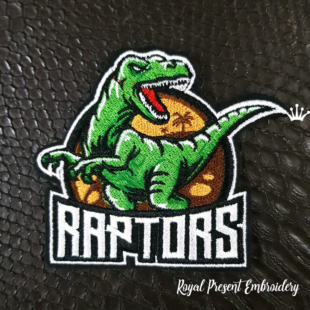 Dinosaur Raptor Machine Embroidery Design