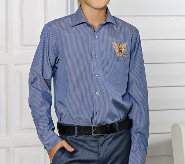 Machine Embroidery Design Cute Pocket Cat