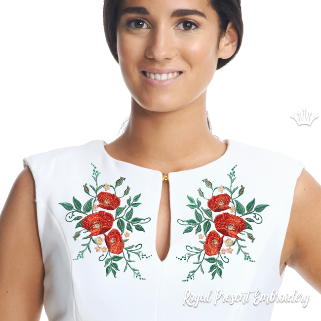 bouquet-of-poppies-for-embroidery-on-a-dress-design