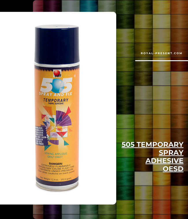 Utilizing 505 Temporary Adhesive for Perfect Embroidery