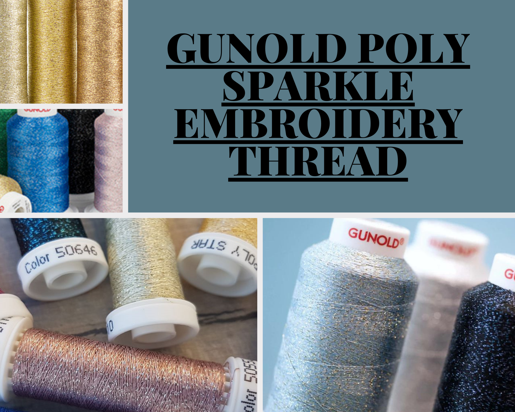 Christmas Embroidery Threads: Poly Sparkle (previously Poly Star)