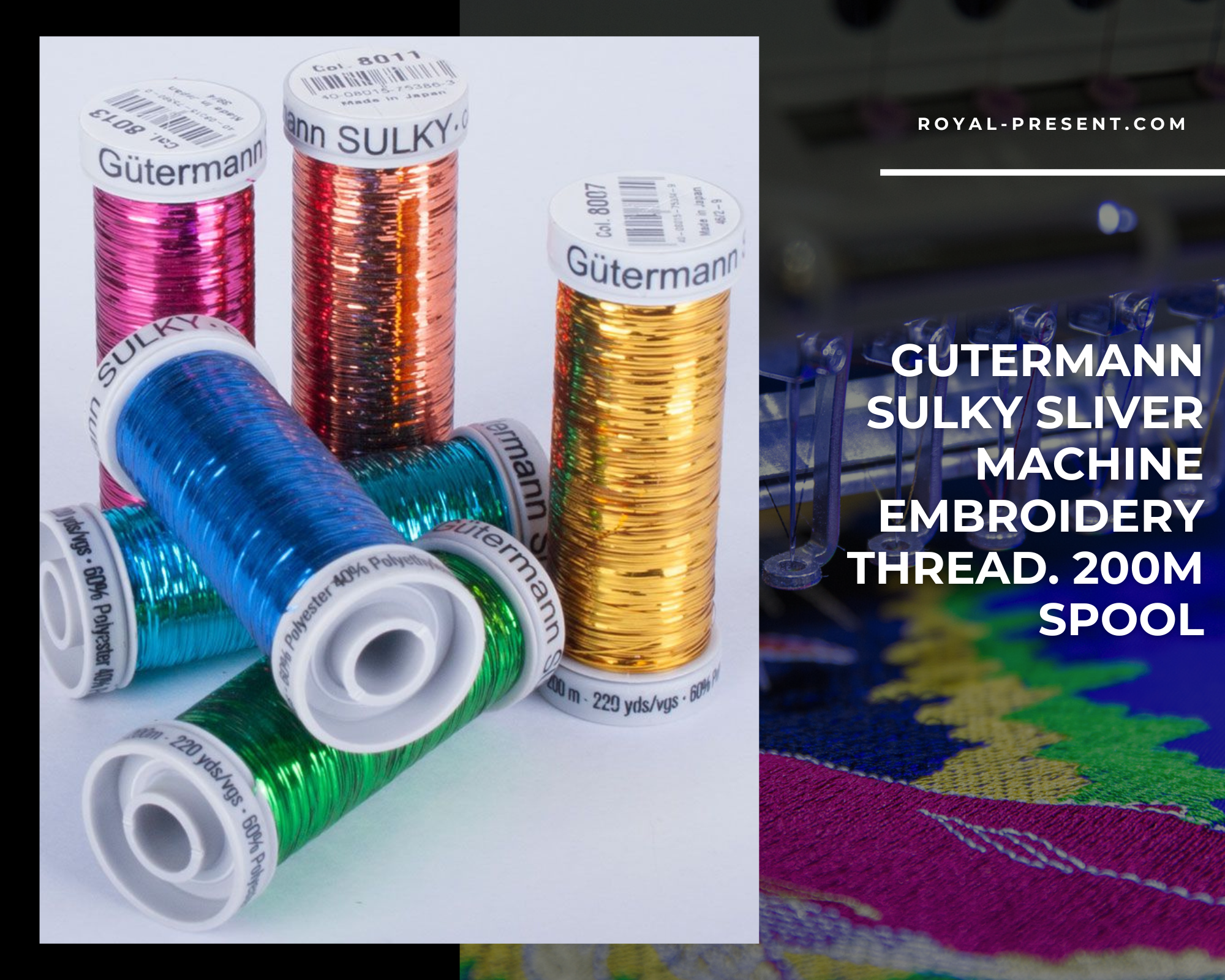 Gleaming Festivities with Gutermann Glitter Threads